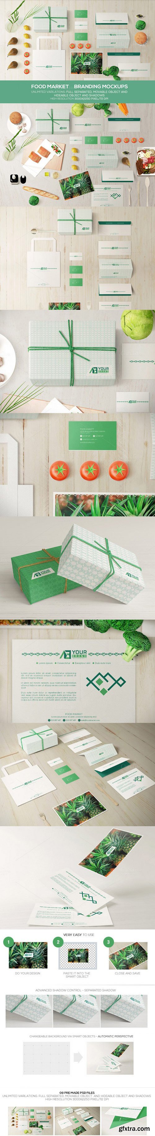 CM - Food Market Branding Mockups 557355