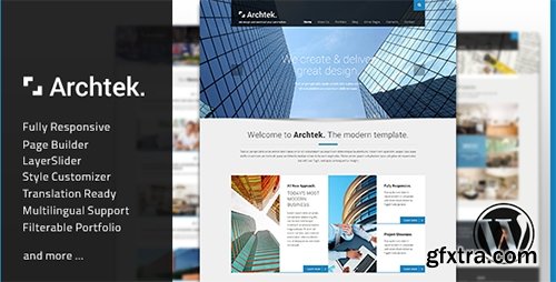 ThemeForest - Archtek v1.8.1 - Responsive Modern WordPress Theme - 5352510