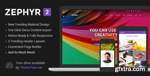 ThemeForest - Zephyr v2.7 - Material Design Theme - 9865647