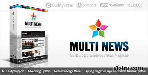 ThemeForest - Multinews v2.5.1 - Multi-purpose WordPress News,Magazine - 8103494