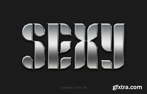 CreativeMarket 5 Realistic Pro Chrome Layer Styles 1181