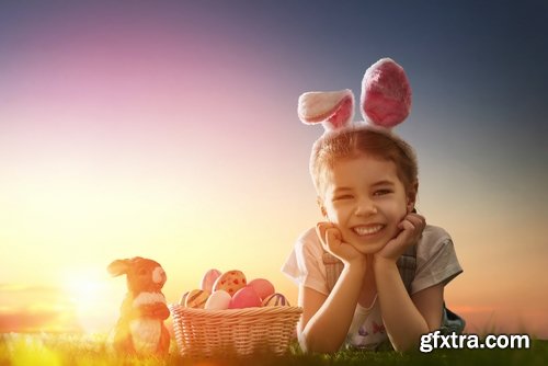 Collection of people a child in an Easter costume 25 HQ Jpeg