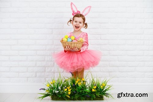 Collection of people a child in an Easter costume 25 HQ Jpeg