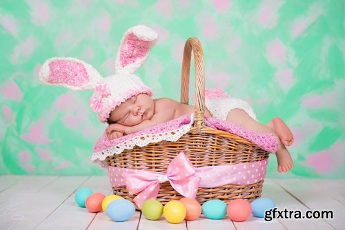 Collection of people a child in an Easter costume 25 HQ Jpeg