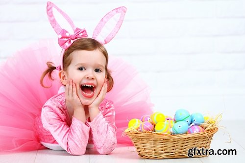 Collection of people a child in an Easter costume 25 HQ Jpeg