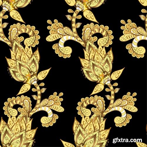 Collection of calligraphic elements monogram wallpaper pattern flower background is 25 EPS