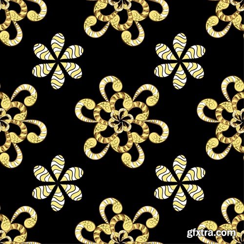 Collection of calligraphic elements monogram wallpaper pattern flower background is 25 EPS