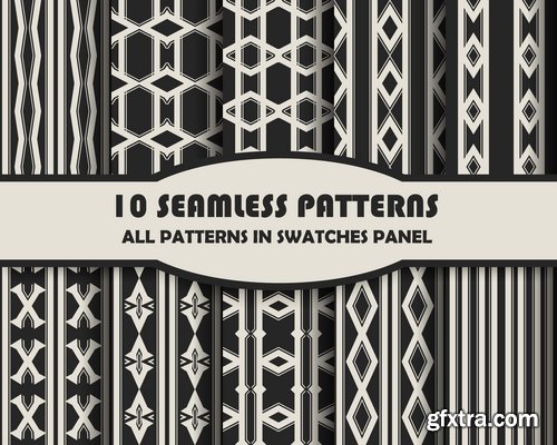 Collection of wallpaper pattern calligraphic design element flyer banner 25 EPS