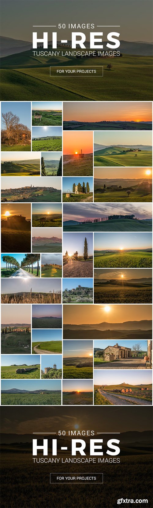 Tuscany Landscape Pack - 50 Photos - CM 244637