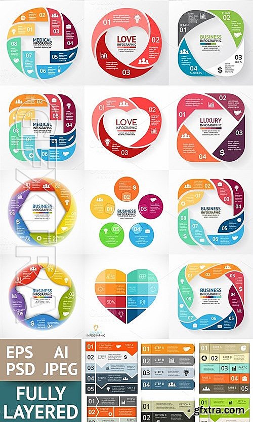 CM - Creative Infographics PSD Included 550213