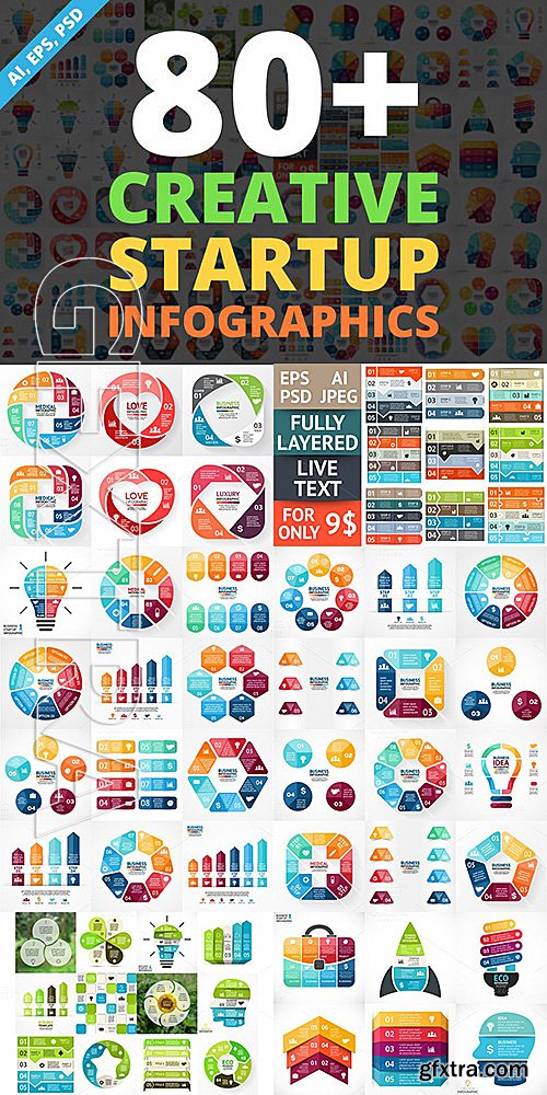 CM - Creative Infographics PSD Included 550213