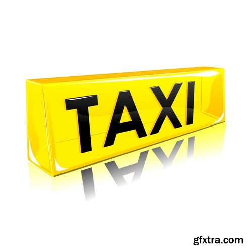 Various Taxi Signs 10X EPS