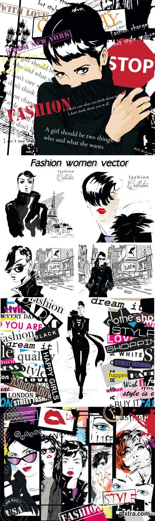 Fashion women vector