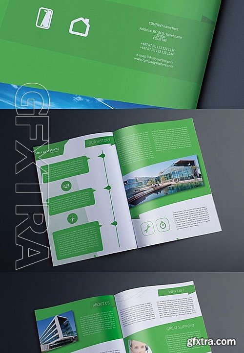 CM - Indesign Multipurpose Green Catalog 550309