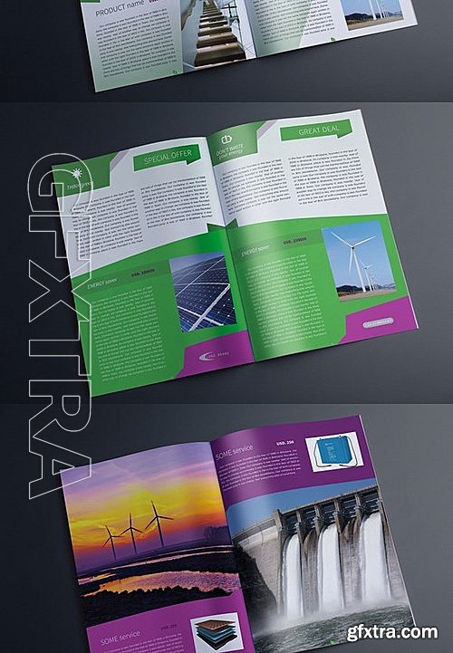 CM - Indesign Multipurpose Green Catalog 550309