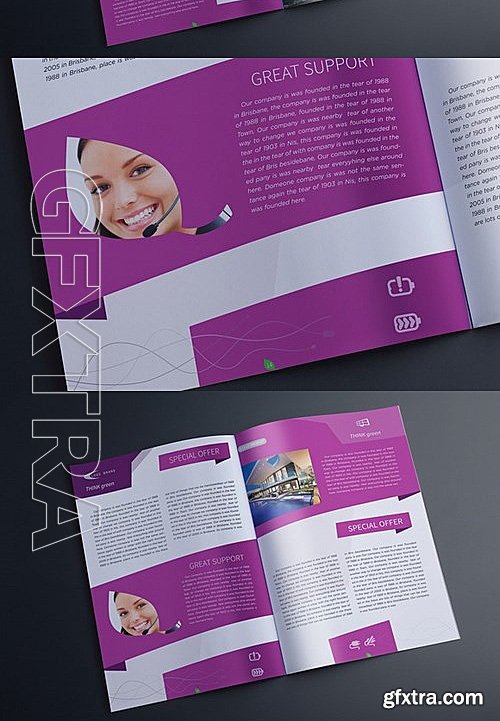 CM - Indesign Multipurpose Green Catalog 550309