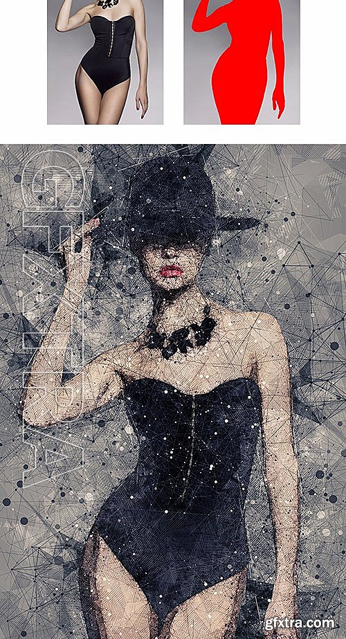 GraphicRiver - Geometric Art Photoshop Action 15013925