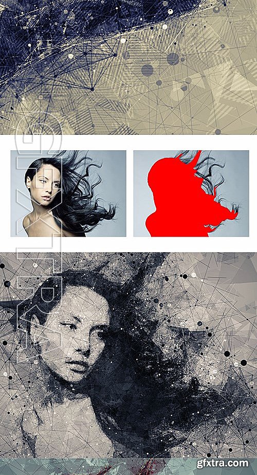 GraphicRiver - Geometric Art Photoshop Action 15013925