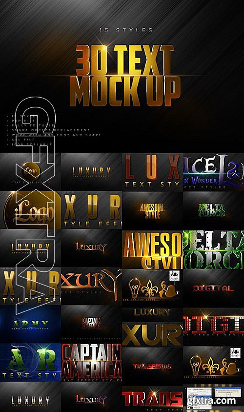 GraphicRiver - Bundle Luxury Text Styles V13 15072118