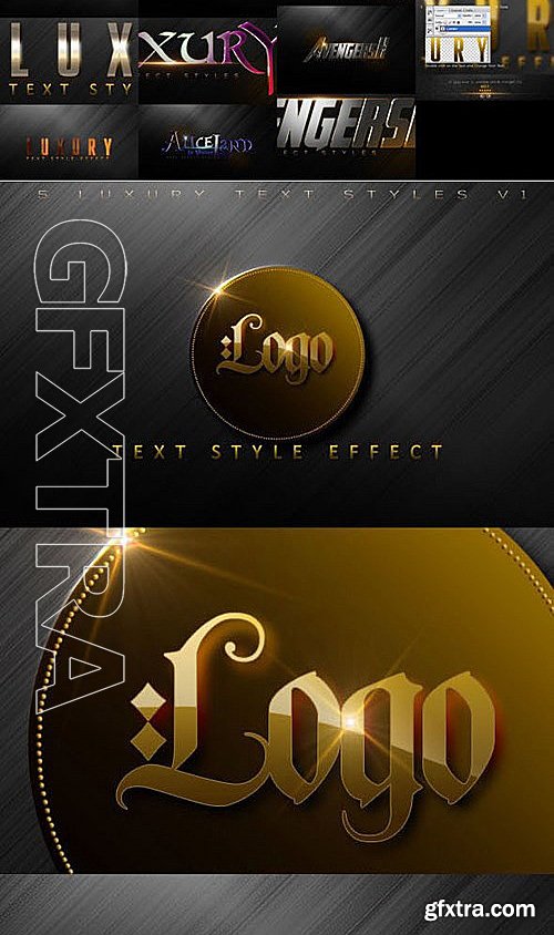 GraphicRiver - Bundle Luxury Text Styles V13 15072118