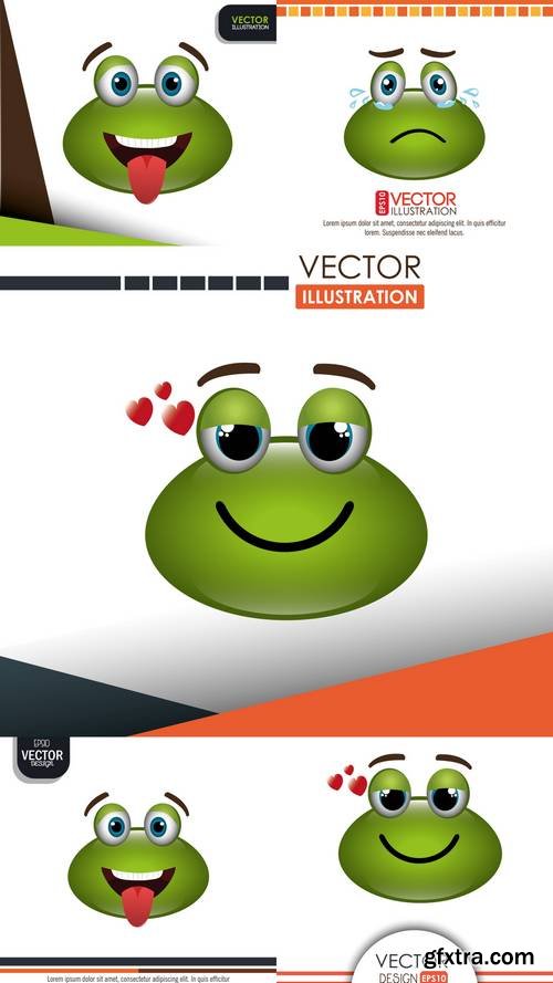 Frog Emoticon Design