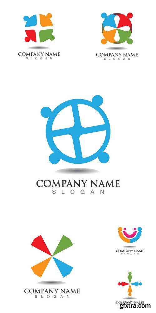 Community Logo Group People