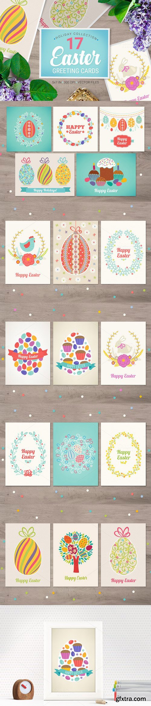 CM - 17 Easter Greeting Cards 559023