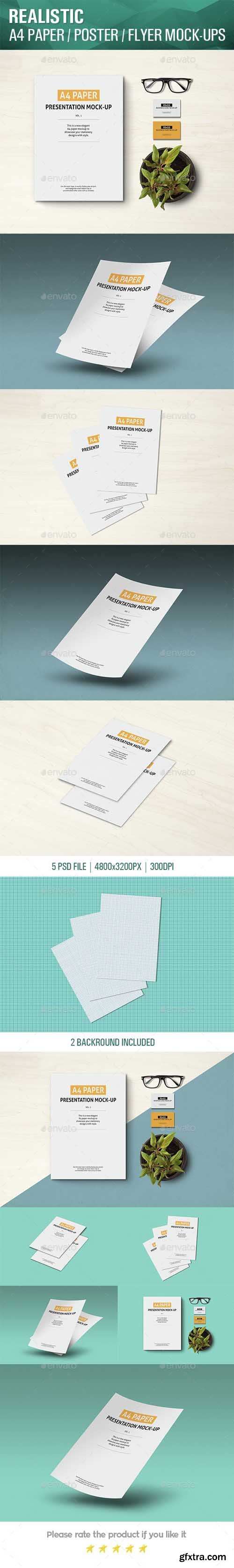 GR - A4 Paper / Poster / Flyer Mockup 15134312