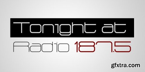 Radio 187.5 Font Family