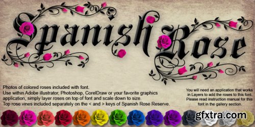 Spanish Rose Font Family