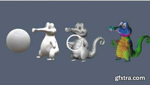 3d Coat Sculpture Modelling, Retopo , UVs and Paint