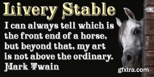 Livery Stable Font Family