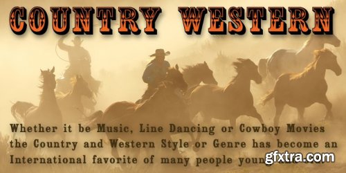 Country Western Font Family