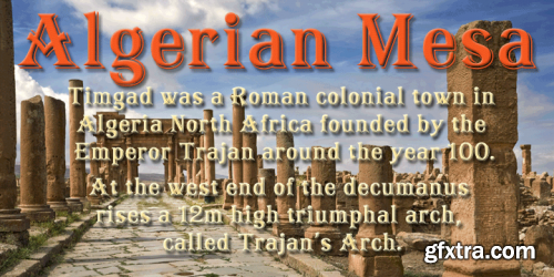 Algerian Mesa Font Family