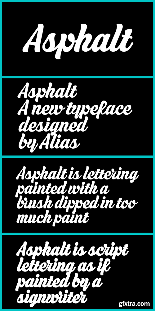 Asphalt Font Family