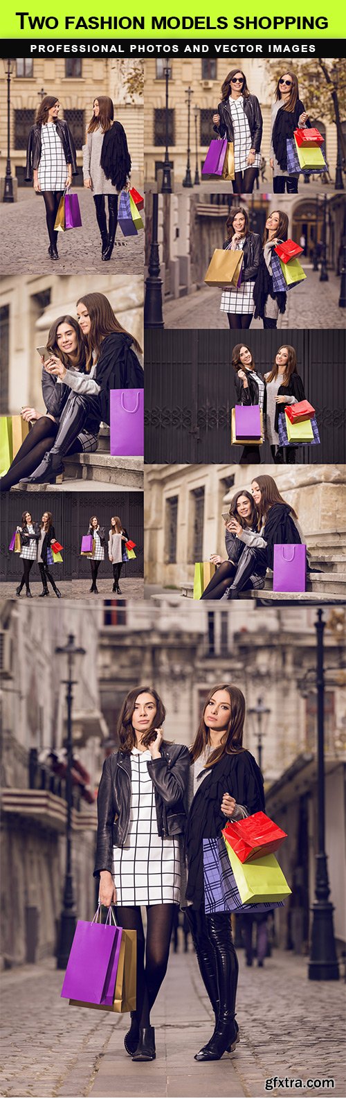 Two fashion models shopping