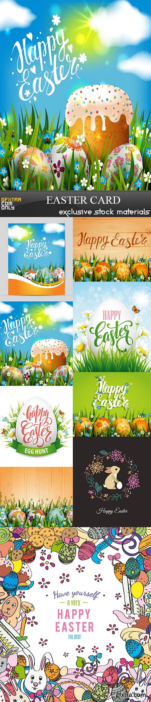 Easter Card, 9  x  EPS