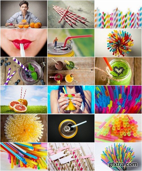 Collection tube straws for drinks 25 HQ Jpeg