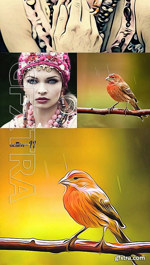 GraphicRiver - 12 Creative Oil Art Action 8898053