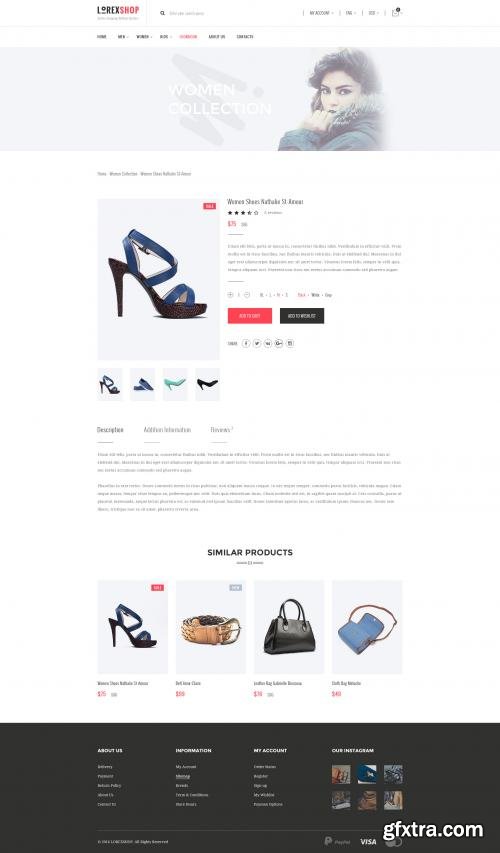 Creativemarket LOREX - E-commerce PSD Templates 549801