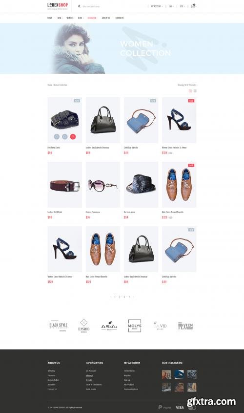 Creativemarket LOREX - E-commerce PSD Templates 549801