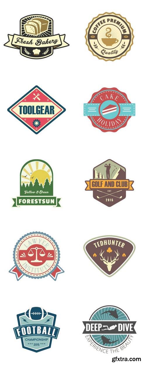 Flat Vintage Logos &amp; Badges