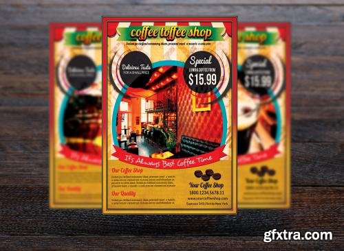 CreativeMarket Coffe Shop Advertising Flyer 558689