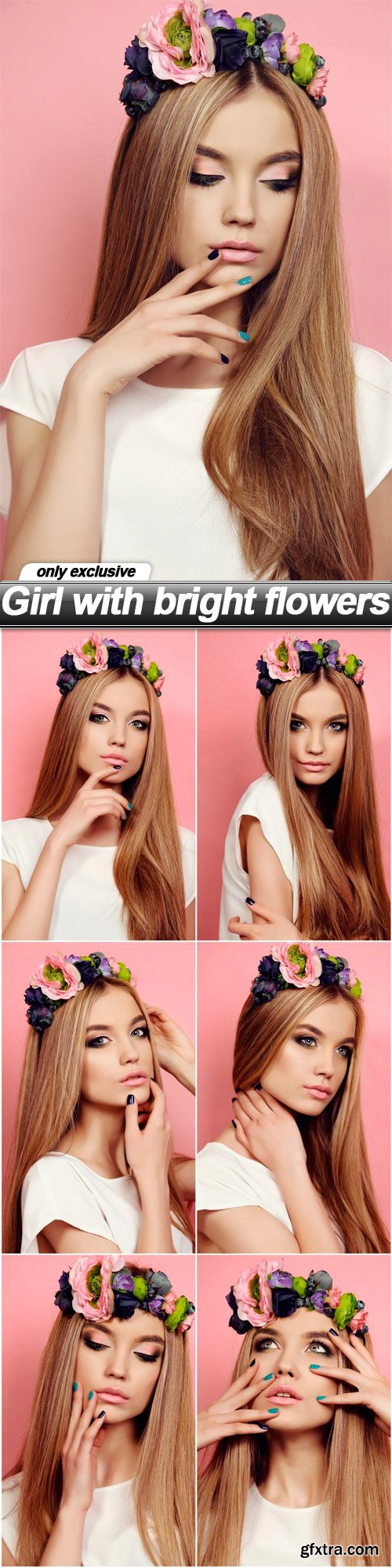 Girl with bright flowers - 7 UHQ JPEG