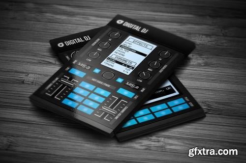 CreativeMarket Digital DJ Business Card Template 558704