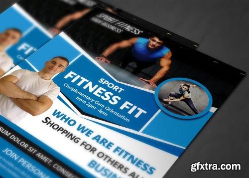 CreativeMarket Fitness Flyer Template 558851