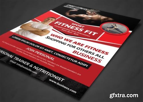 CreativeMarket Fitness Flyer Template 558851