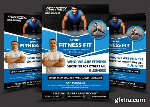 CreativeMarket Fitness Flyer Template 558851