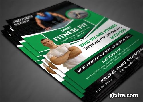 CreativeMarket Fitness Flyer Template 558851