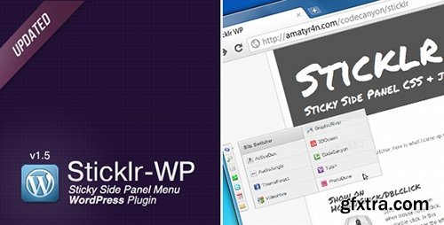 CodeCanyon - Sticklr WP v1.5.1 - Sticky Side Panel WordPress Plugin - 462554